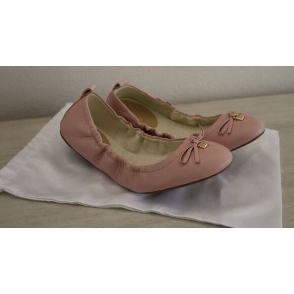 Michael Kors ME22A Women's Sz 7.5M Rose Pink Juliette Slip-On Flats Shoes - Picture 1 of 10